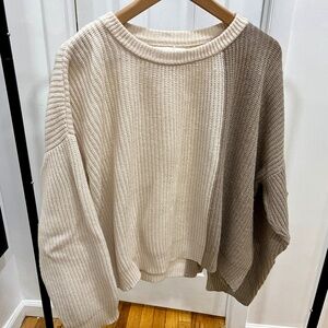 Rita Row cable knit sweater size small